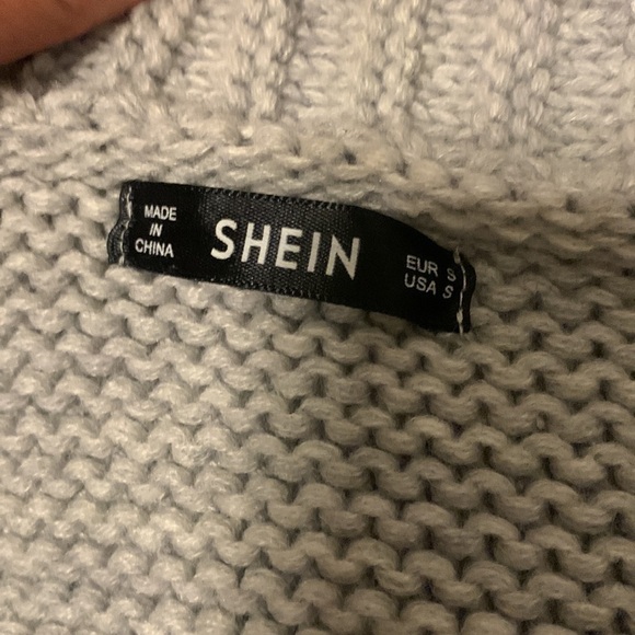 SHEIN‎ bubble sleeve open cardigan size small oversized chunky knit - Picture 3 of 4